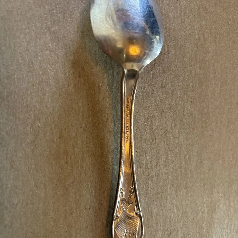Interstate Silver Co US Collectible Silver Souvenir Spoon Wisconsin Vintage